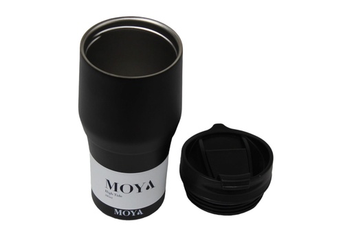 Moya - "High Tide" 380ml Travel Coffee Mug Black/Black