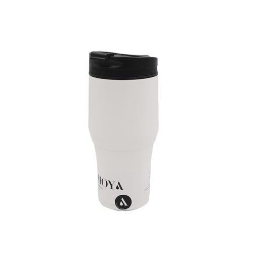 Moya - "High Tide" 380ml Travel Coffee Mug Black/White