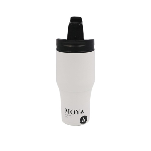 Moya - "High Tide" 380ml Travel Coffee Mug Black/White
