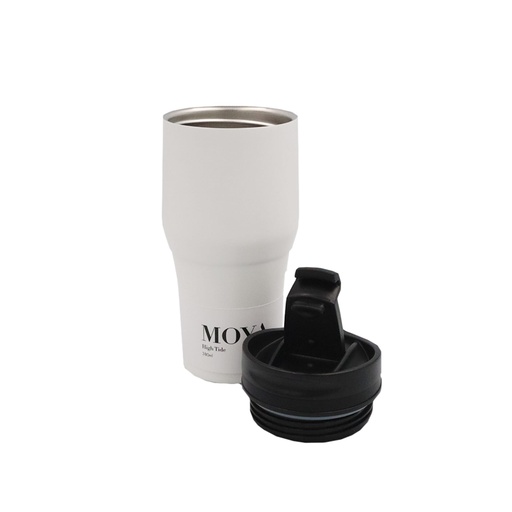 Moya - "High Tide" 380ml Travel Coffee Mug Black/White