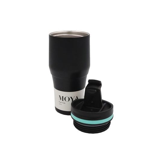 Moya - "High Tide" 380ml Travel Coffee Mug Blue/Black