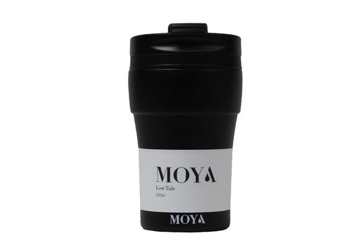 Moya - "Low Tide" 250ml Travel Coffee Mug Black/Black