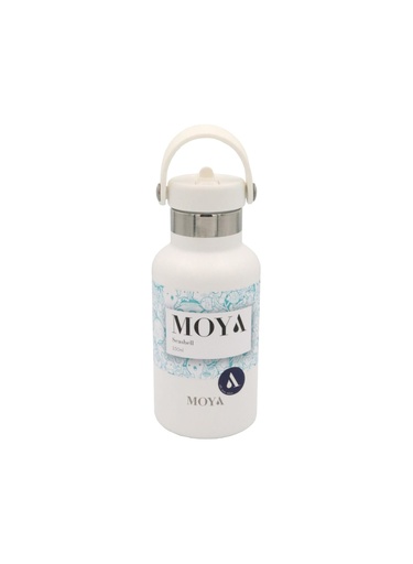 Moya - "Seashell" 350ml Insulated Sustainable Water Bottle White