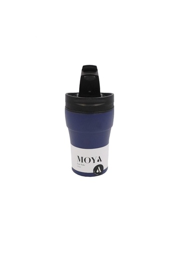Moya - "Low Tide" 250ml Travel Coffee Mug Black/Navy