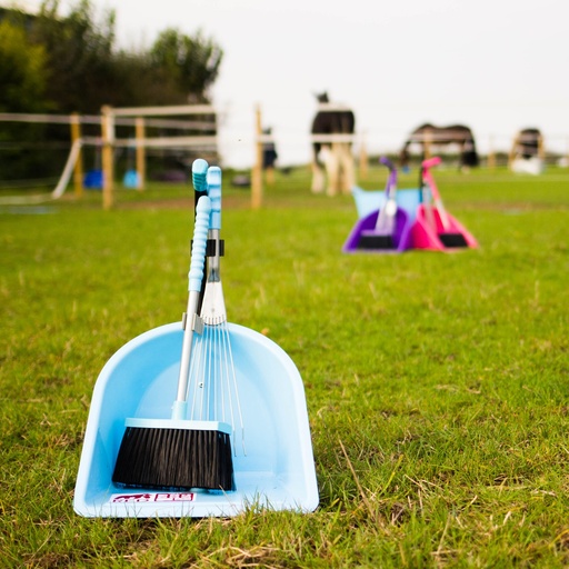 Red Gorilla - Teenie Tidee Companion Set - Sky Blue (Tiny Tidee + Rake + Broom)
