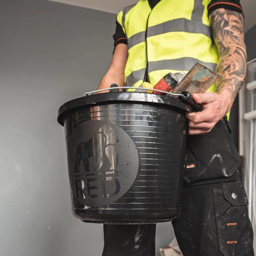 Red Gorilla - Premium Buckets - Premium Black Bucket 15L