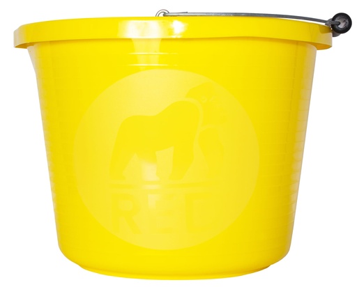 Red Gorilla - Premium Buckets - Premium Yellow Bucket 15L