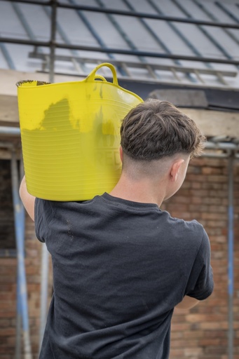 Red Gorilla - Tubs & Recycled Black Tubs - Large 38L Yellow