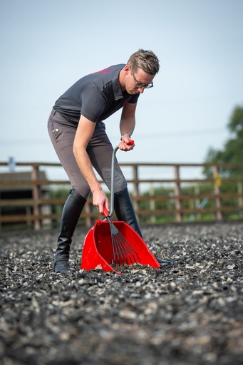 Red Gorilla - Big Tidee & Short Plastic Rake - Red (Big Tidee + Plastic Rake)