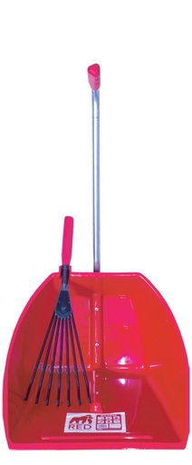 Red Gorilla - Big Tidee & Short Plastic Rake - Red (Big Tidee + Plastic Rake)