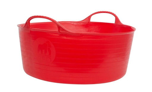 Red Gorilla - Gorilla Tubs & Recycled Black Tubs - Small Shallow 15L -Red