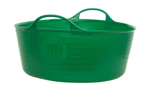 Red Gorilla - Gorilla Tubs & Recycled Black Tubs - Small Shallow 15L -Green