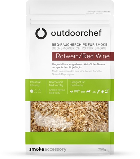 OutdoorChef - Smoking Chips Red Wine for Smoke