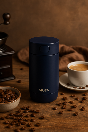 Moya - "Ripple" 240ml Travel Coffee Mug Navy