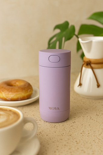 Moya - "Ripple" 240ml Travel Coffee Mug Lilac