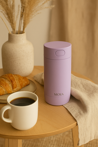 Moya - "Ripple" 240ml Travel Coffee Mug Lilac