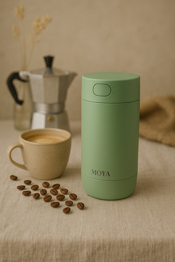 Moya - "Ripple" 240ml Travel Coffee Mug Green