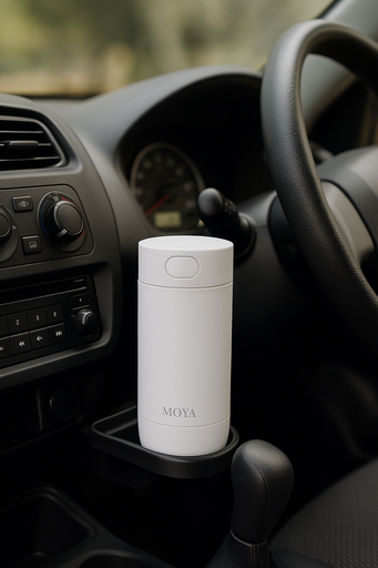 Moya - "Surf" 350ml Travel Coffee Mug White