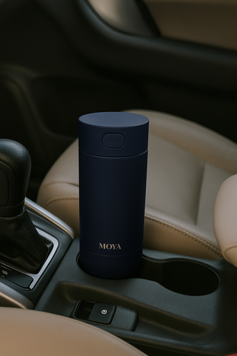 Moya - "Surf" 350ml Travel Coffee Mug Navy