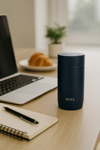 Moya - "Surf" 350ml Travel Coffee Mug Navy