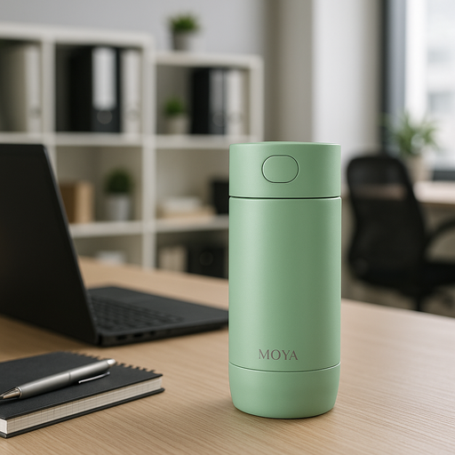 Moya - "Surf" 350ml Travel Coffee Mug Green