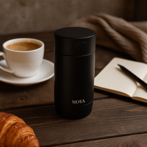 Moya - "Surf" 350ml Travel Coffee Mug Black