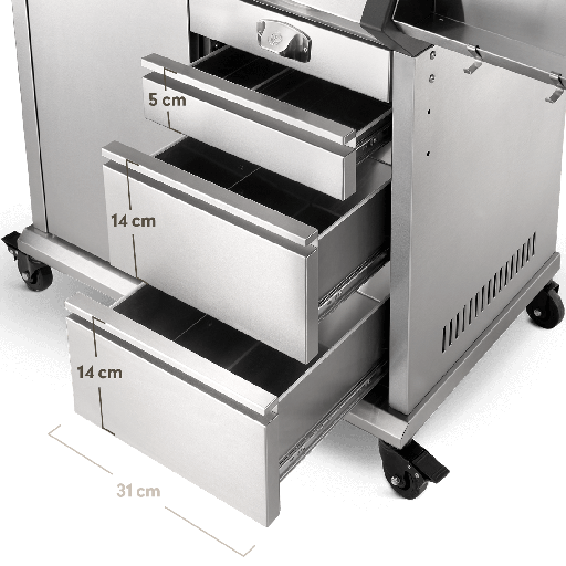 Burnhard - Big EARL - 4-Burner Premium Gas Grill 2025 Stainless Steel with Stainless Steel Grill Grate