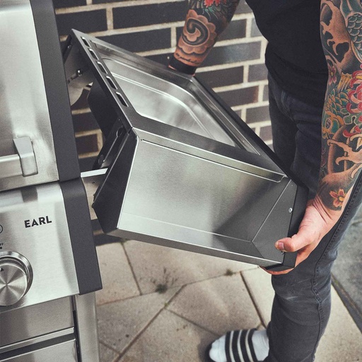 Burnhard - Big EARL - 4-Burner Premium-Gas Grill 2025 with Stainless Steel with Cast Iron Grill Grate