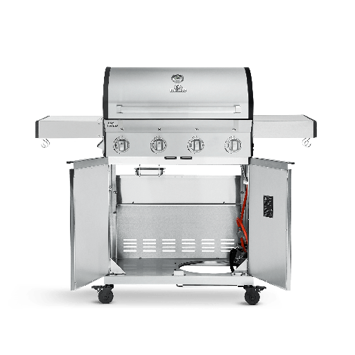 Burnhard - Big FRED - 4-Burner Gas Grill Basic - Series 3 Stainless Steel with Stainless Steel Grate