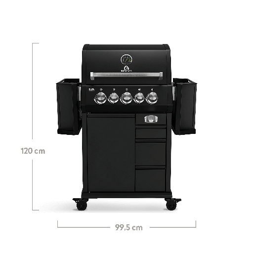 Burnhard - EARL - 3-Burner Premium-Gas Grill 2025 Stainless Steel with Cast Iron Grill Grate