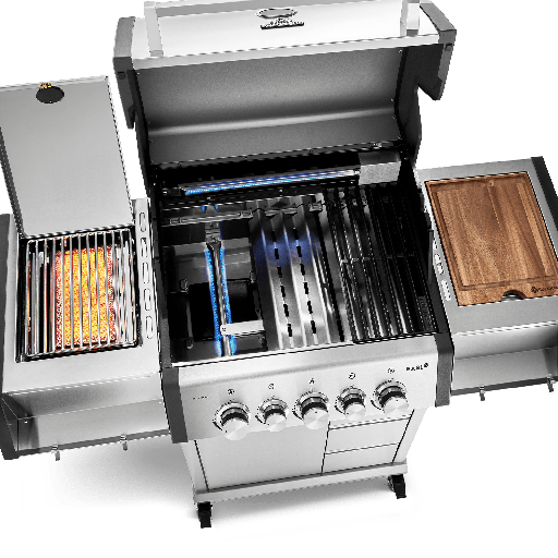Burnhard - EARL - 3-Burner Premium-Gas Grill Black Edition 2025 with Stainless Steel Grill Grate