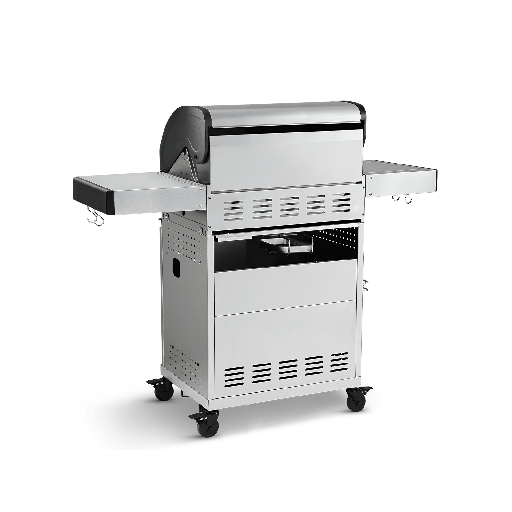 Burnhard - FRED - 3-Burner Gas Grill Basic Edition - Series 3 Stainless Steel with Cast Iron Grate