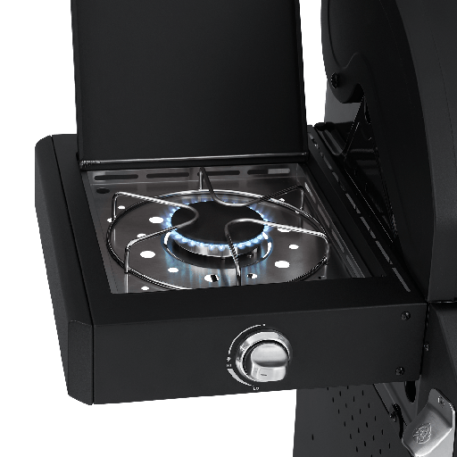 Burnhard - FRED - 3-Burner Gas Grill Deluxe Black Edition - Series 3 with Cast Iron Grate