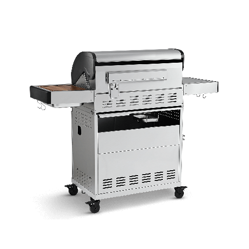 Burnhard - FRED - 3-Burner Gas Grill Deluxe Stainless Steel - Series 3 with Stainless Steel Grate