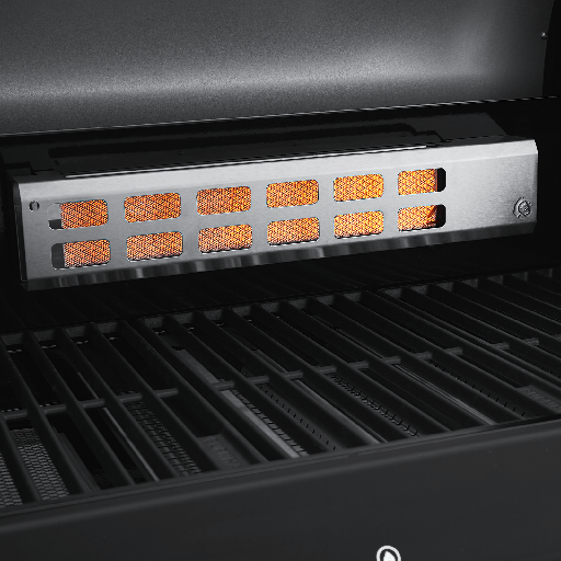 Burnhard - FRED Deluxe - 3-Burner Gas Grill Deluxe Black Edition - Series 3 with Stainless Steel Grate