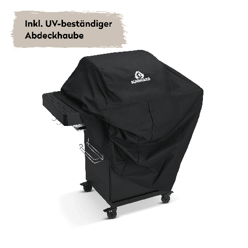 Burnhard - FRED Jr. - 2-Burner Gas Grill Deluxe Black Edition - Series 3 with Stainless Steel Grate