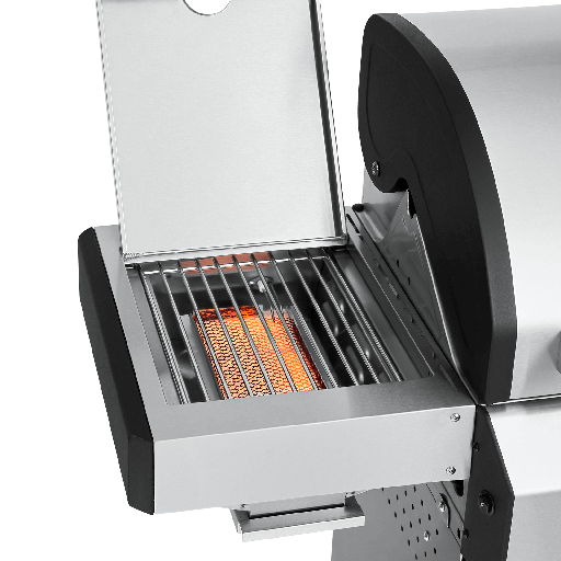 Burnhard - FRED Jr. - 2-Burner Gas Grill Deluxe Stainless Steel - Series 3 with Cast Iron Grate