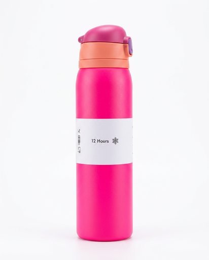Moya - "True Tide" 32oz Insulated Sustainable Water Bottle Hot Pink