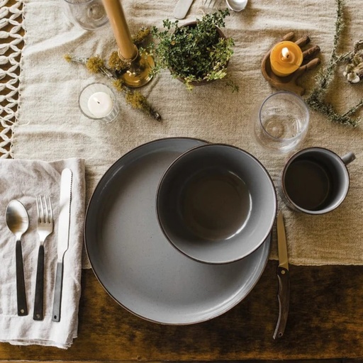 Barebones - Enamel 2-Tone Bowl Set - Olive Drab