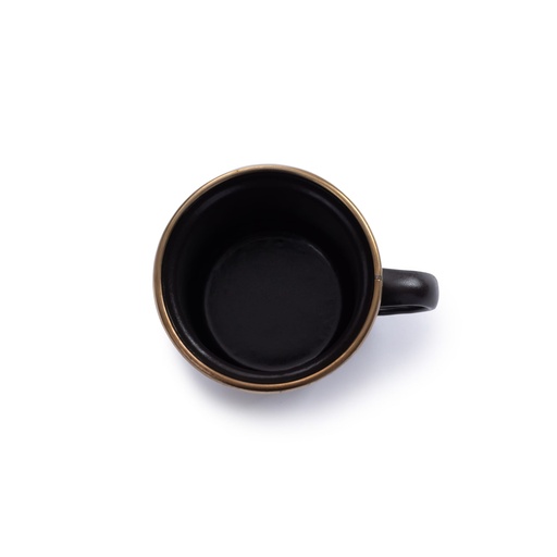 Barebones - Enamel Espresso Cup Charcoal - set of 2 -DISCONTINUED