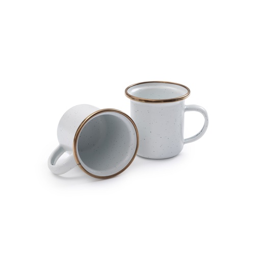 Barebones - Enamel Espresso Cup Eggshell - set of 2 -DISCONTINUED