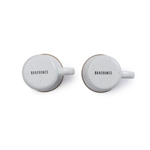 Barebones - Enamel Espresso Cup Eggshell - set of 2 -DISCONTINUED