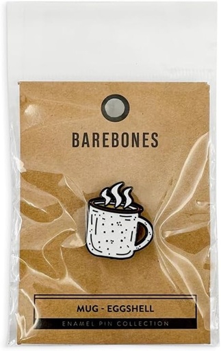 Barebones - Enamel Pin - Mug - Eggshell