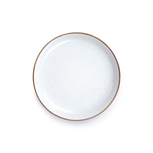 Barebones - Enamel Salad Plate Eggshell - set of 2 -DISCONTINUED