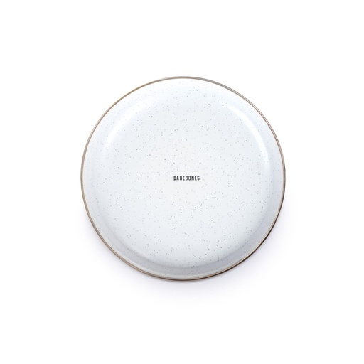 Barebones - Enamel Salad Plate Eggshell - set of 2 -DISCONTINUED