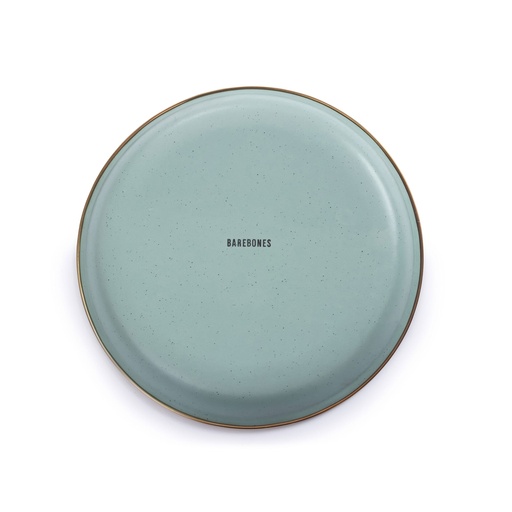 Barebones - Enamel Salad Plate Green- set of 2 -DISCONTINUED
