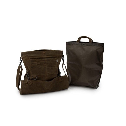 Barebones - Gathering Bag/waxed canvas (Dark Khaki)