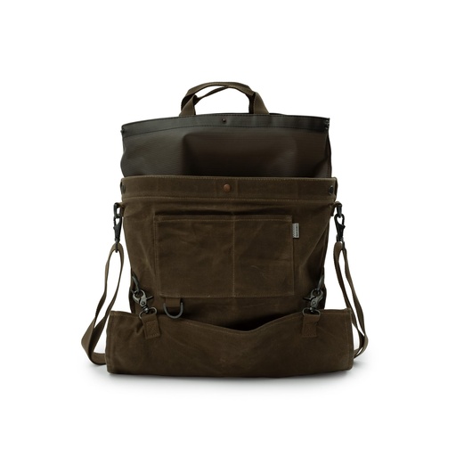 Barebones - Gathering Bag/waxed canvas (Dark Khaki)