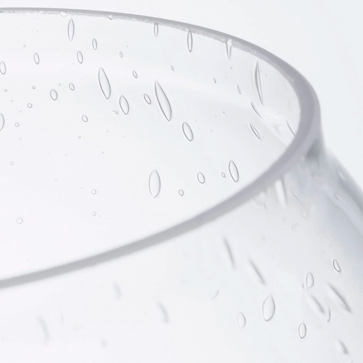 Barebones - Railroad Lantern Glass Lens - Seeded - Clear