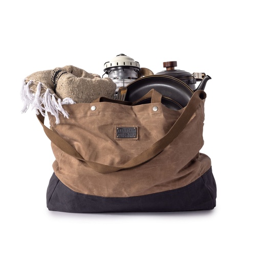 Barebones - Neelum Firewood Carrier Tote (Khaki) -DISCONTINUED